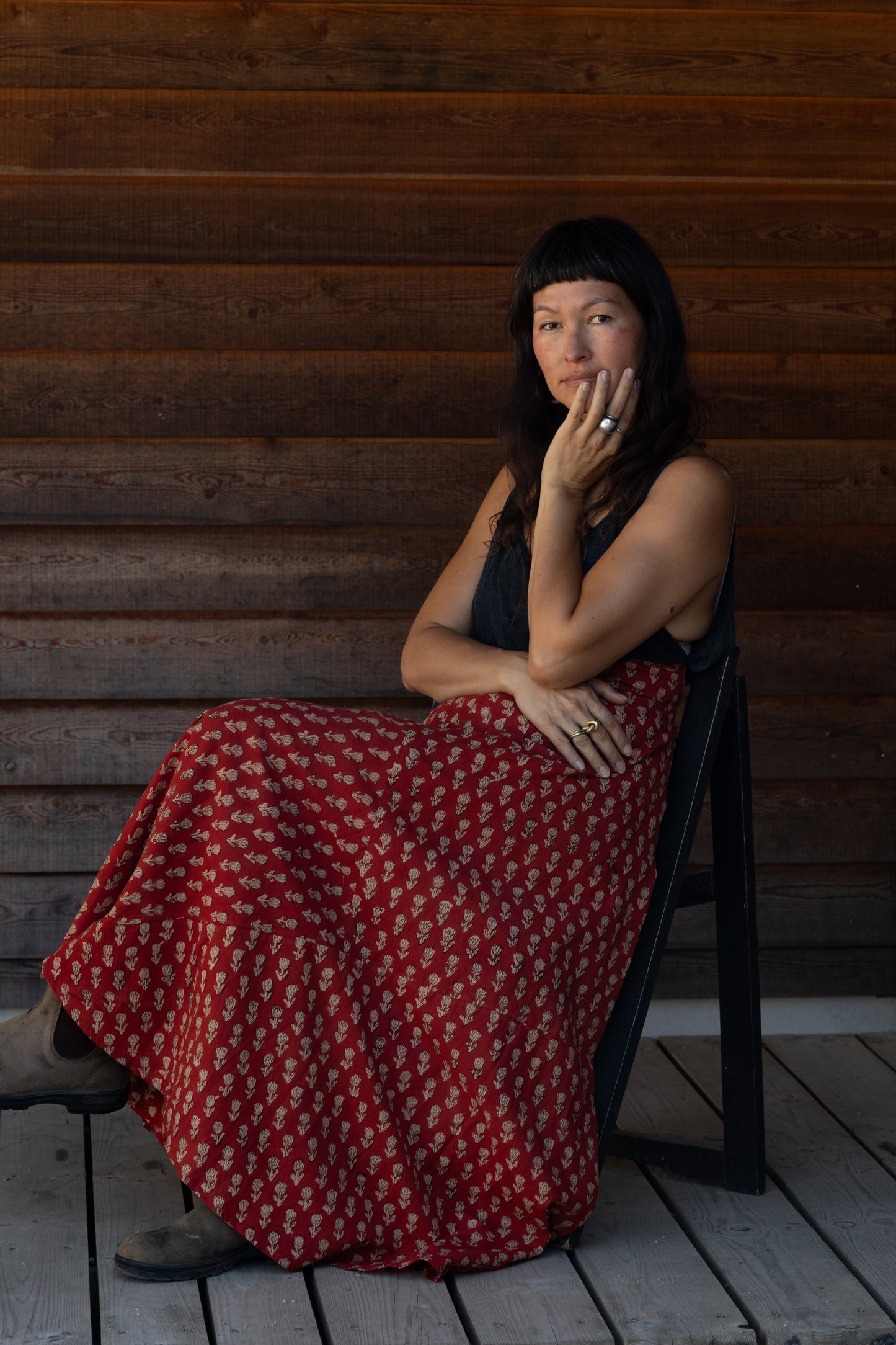 Maxi Wrap Skirt - Rose