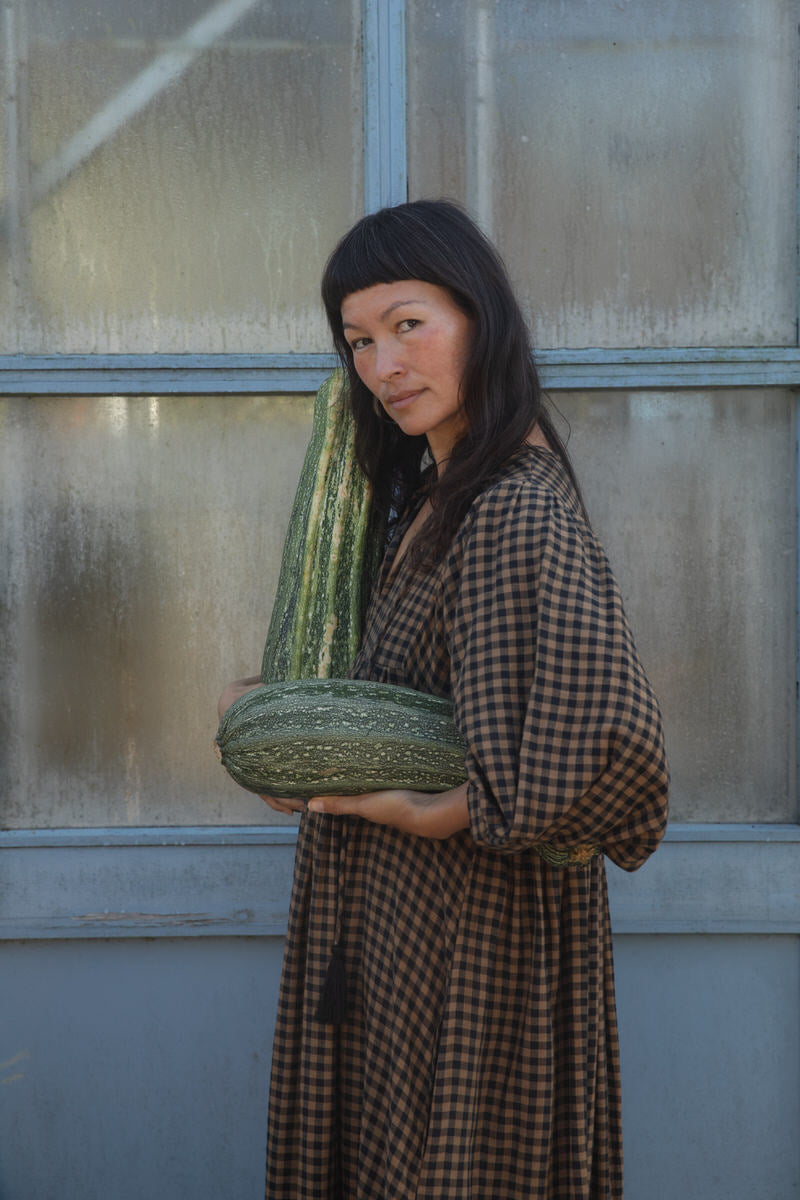 Pre-order: Orla Midi Dress - Chestnut Gingham