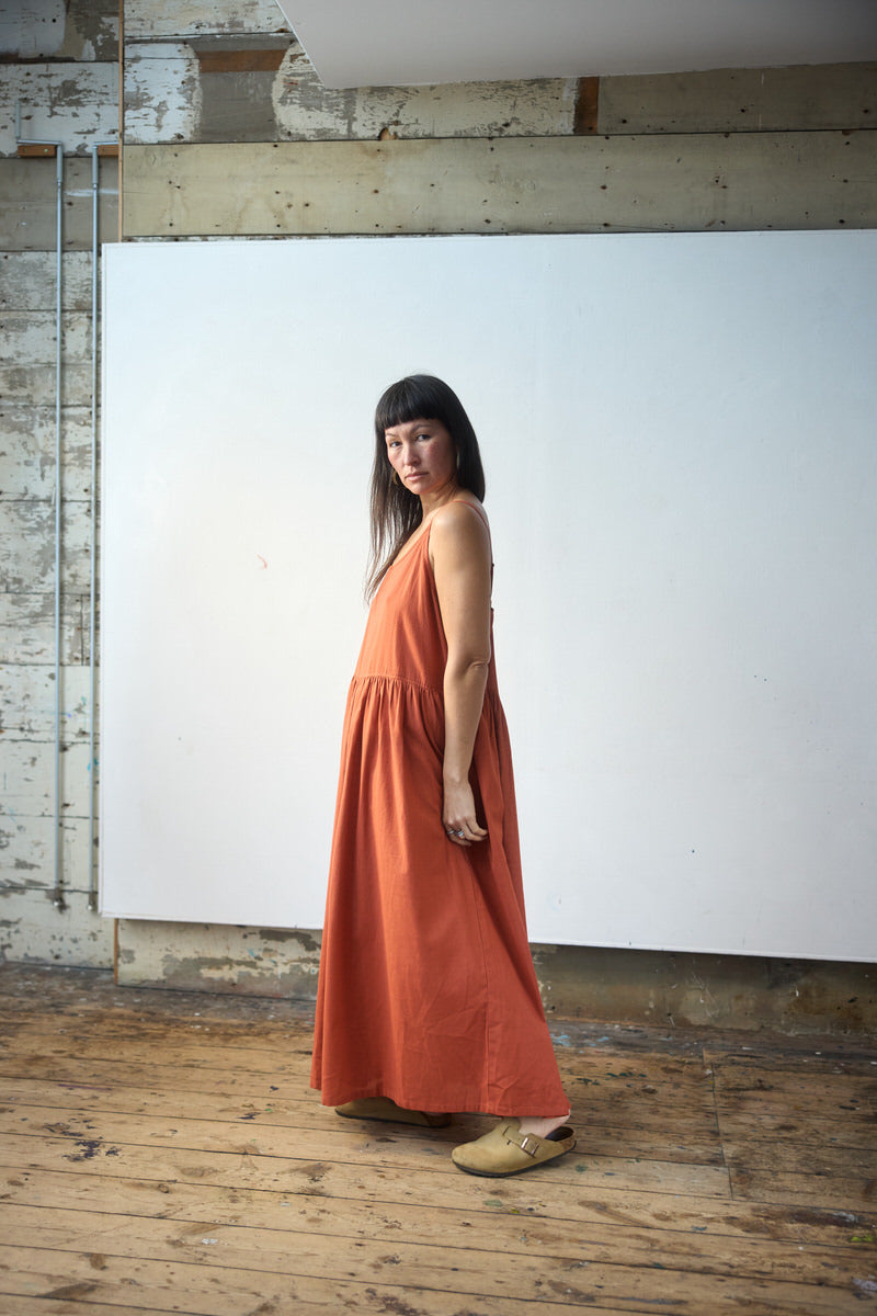 Zennor Midi Dress - Baked Clay