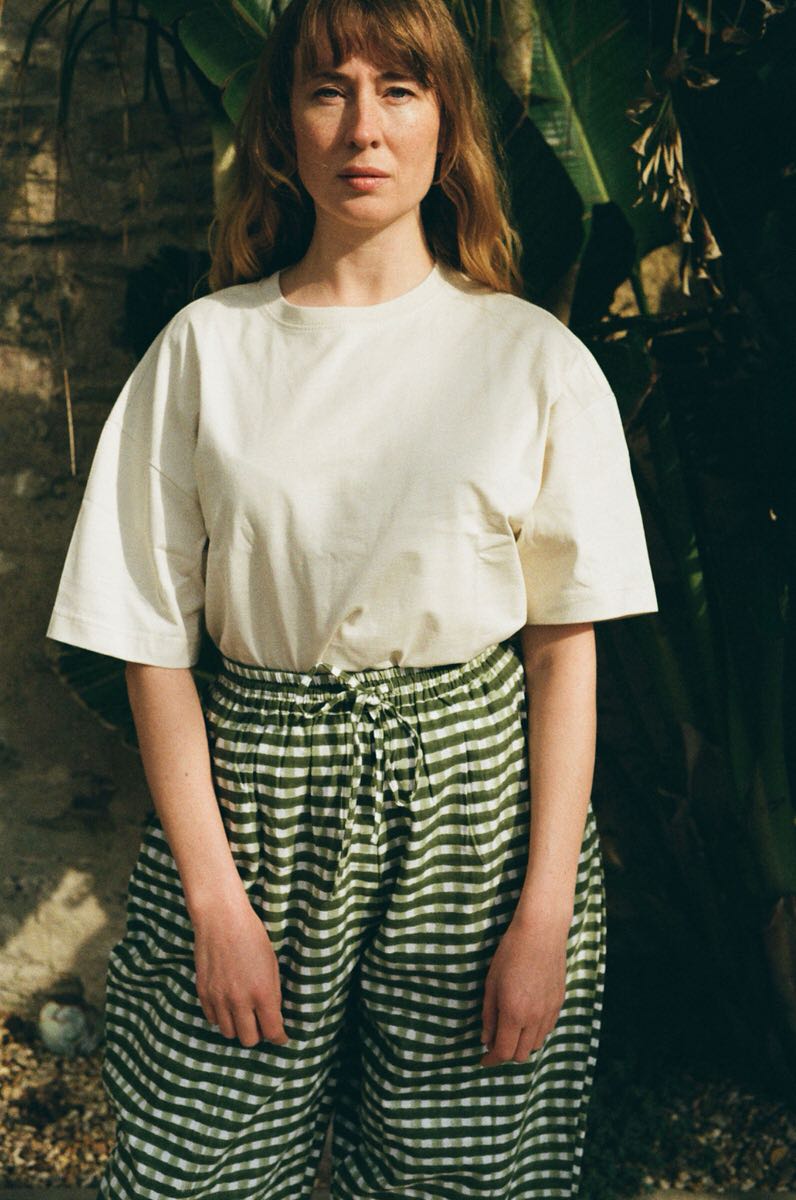 Gingham Trousers - Pea