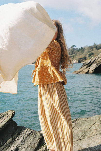 Striped Trousers - Ochre