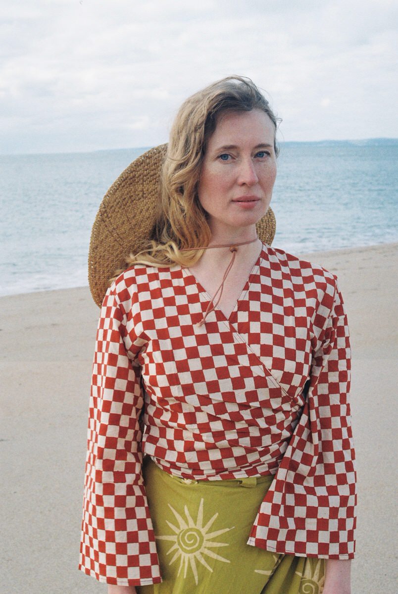 NEW IN • Wrap Top - Red Checkers