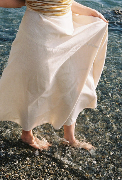 Maxi Wrap Skirt - Wild Oat