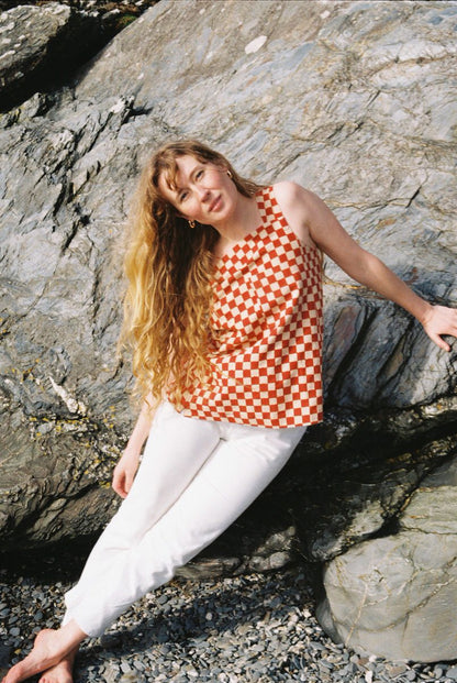 Tank Top - Red Checkers