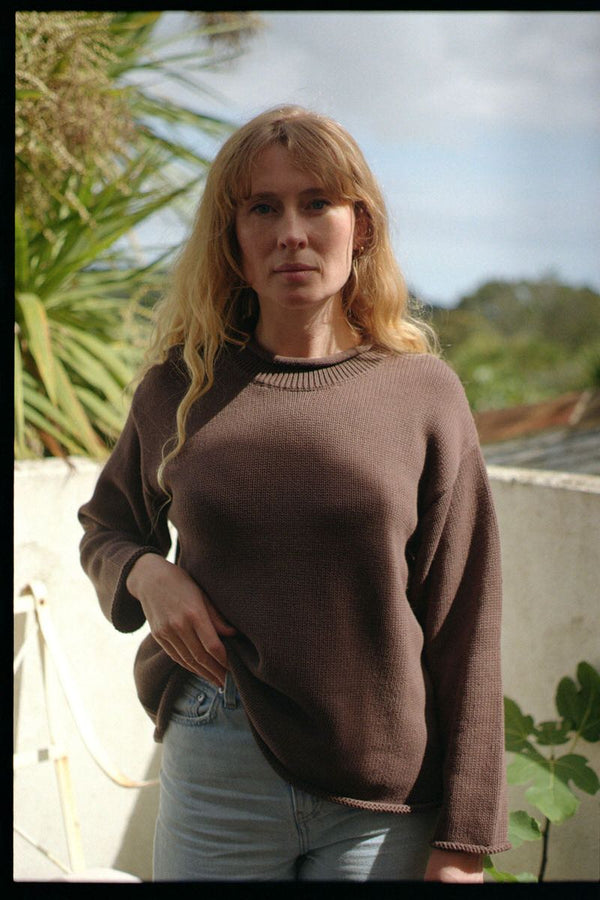 Fisherwoman's Jumper - Mocha by BANJAARA