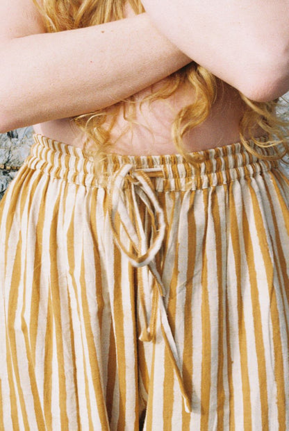 Striped Trousers - Ochre