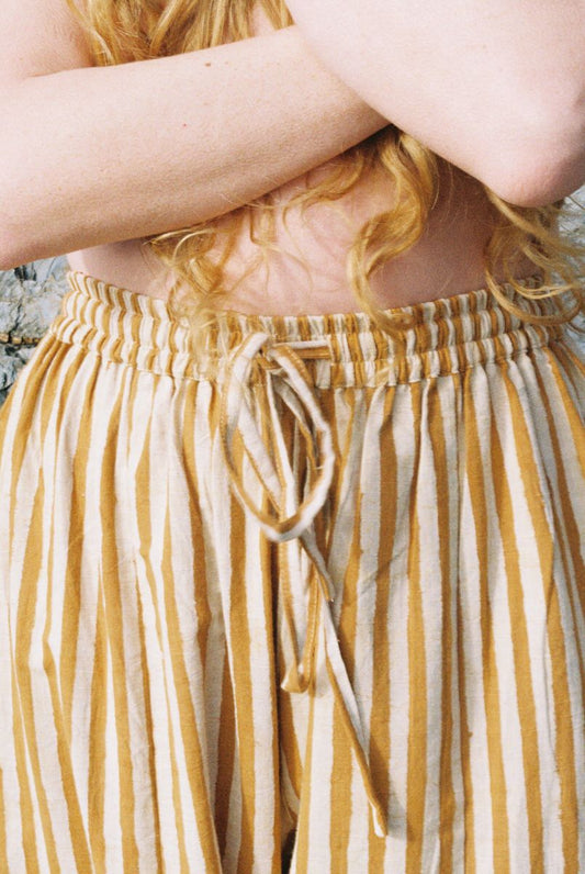 Striped Trousers - Ochre