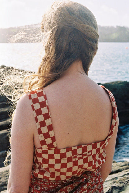 Tank Top - Red Checkers