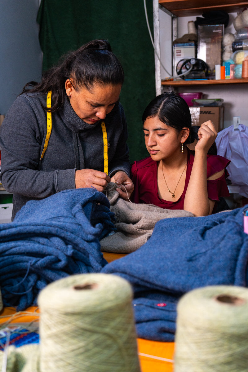 Fisherwoman's Jumper - Alpaca Indigo