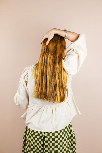Tie Front Blouse - Wild Oat