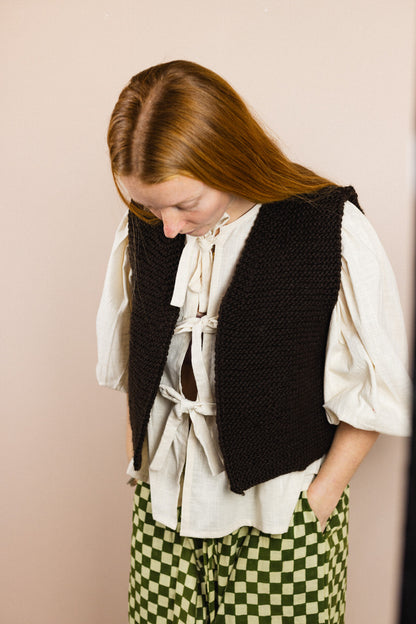 Tie Front Blouse - Wild Oat