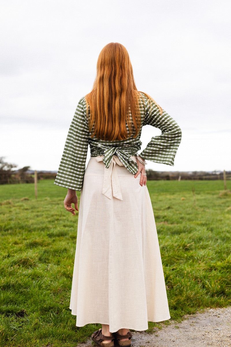 NEW IN • Maxi Wrap Skirt - Wild Oat