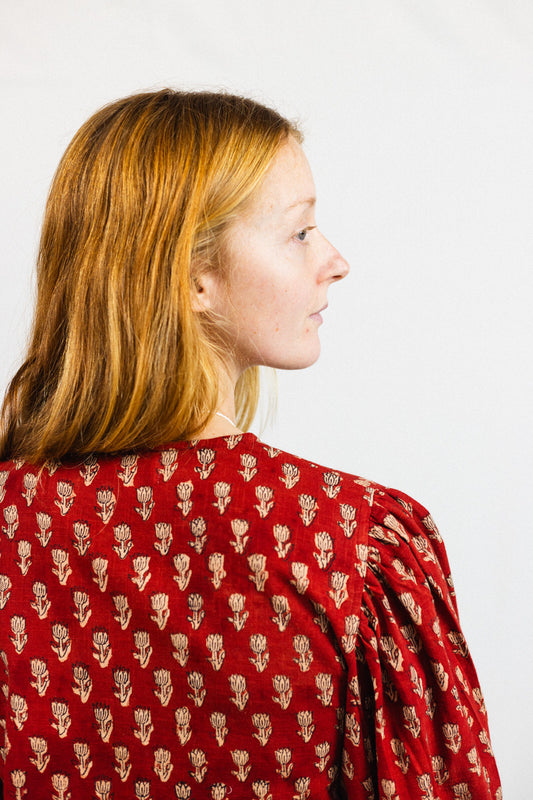 Tie Front Blouse - Rose