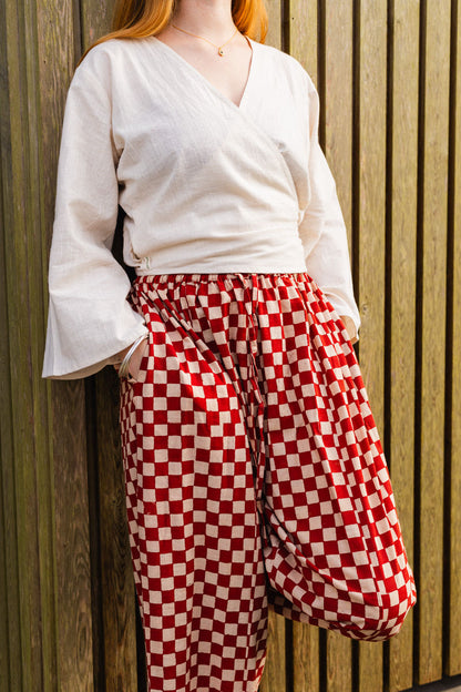 Trousers - Red Checkers