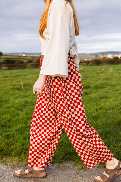 Trousers - Red Checkers