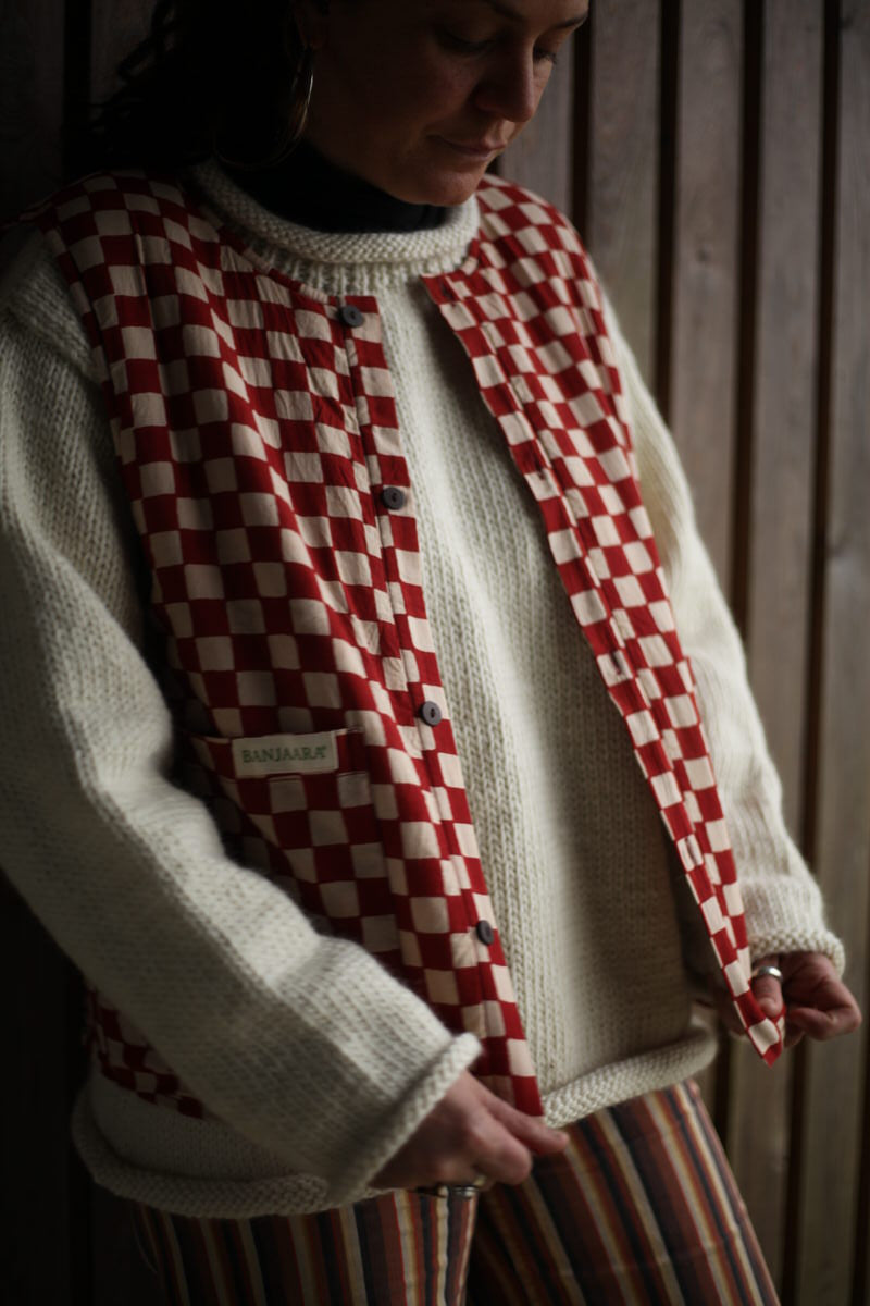 Reversible Gilet - Clay Red