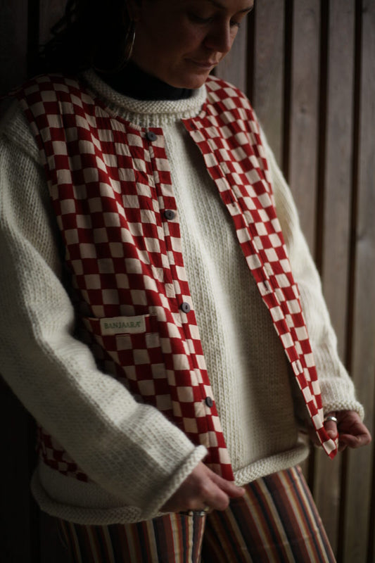 Reversible Gilet - Clay Red