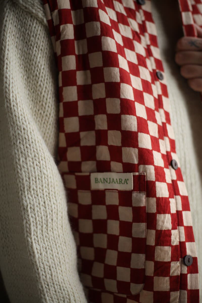 Reversible Gilet - Clay Red