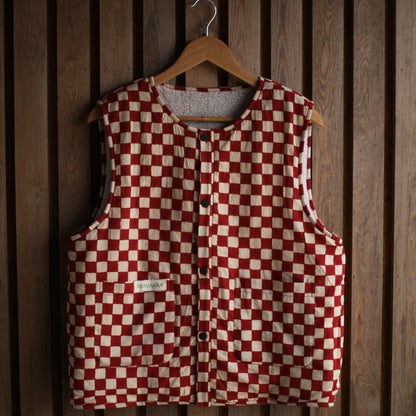 Reversible Gilet - Clay Red