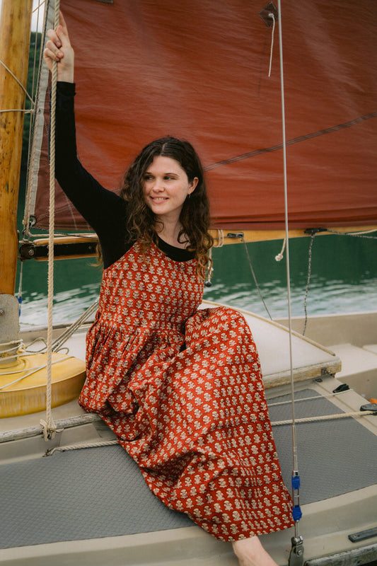 Zennor Midi Dress - Ruby