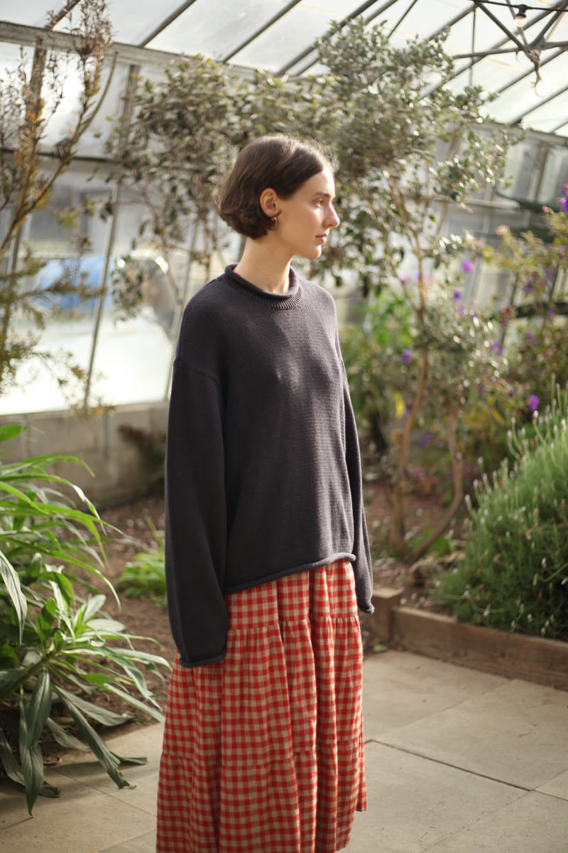 Fisherwoman's Jumper - Charcoal