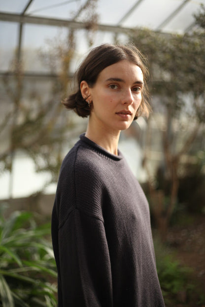 Fisherwoman's Jumper - Charcoal