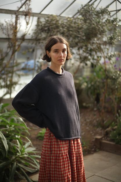 Fisherwoman's Jumper - Charcoal