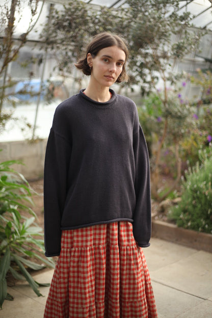 Fisherwoman's Jumper - Charcoal