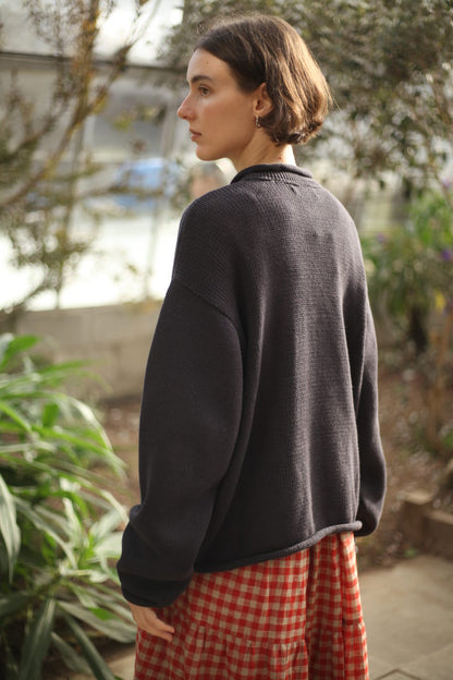 Fisherwoman's Jumper - Charcoal