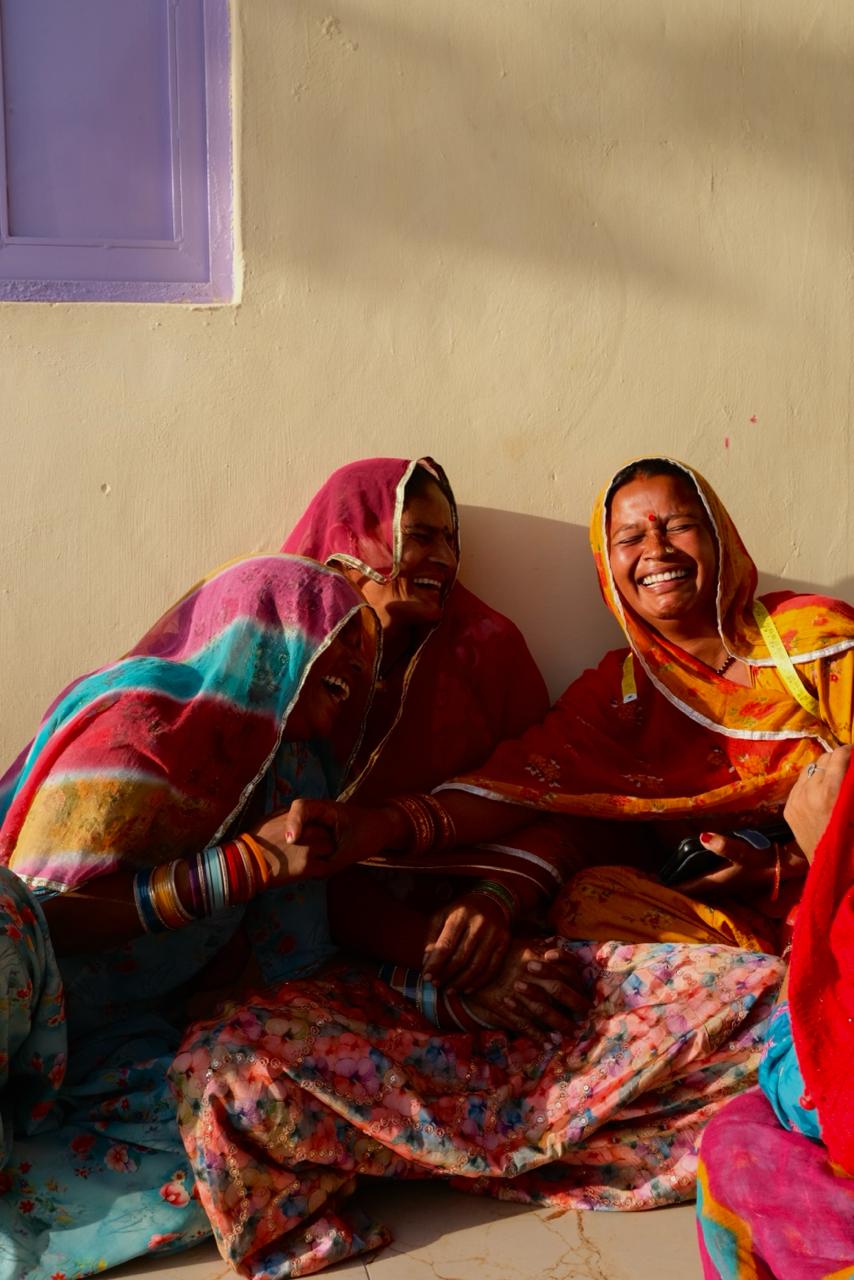 Artisans from Banjaara’s ethical supply chain highlighting the community behind the brand's sustainable clothing.