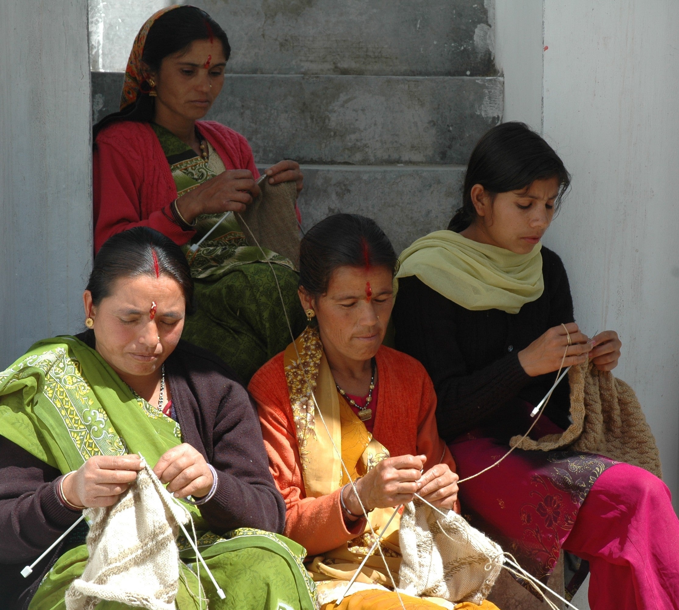 Fair trade knitwear from India, crafted by Mahila Umang Cooperative artisans in partnership with Banjaara.