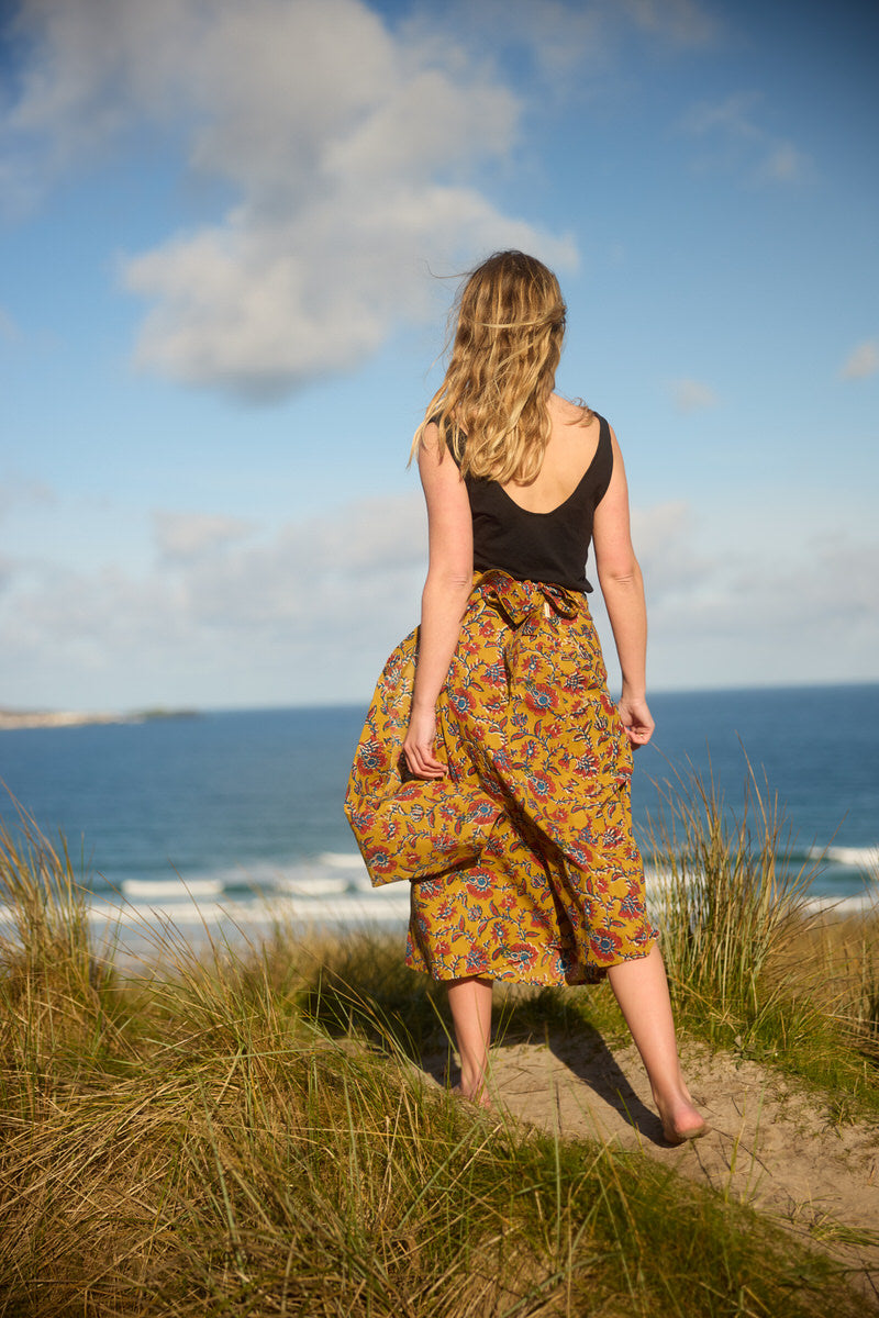 Midi Wrap Skirt - Sweet Dahlia