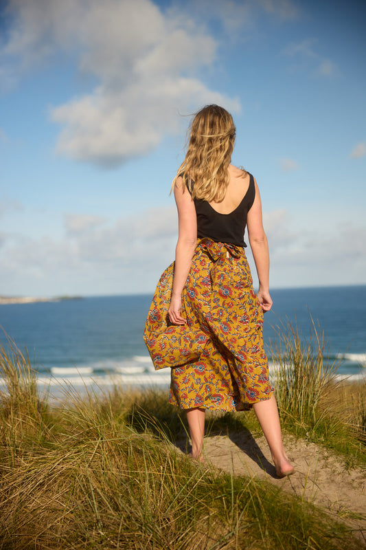 Midi Wrap Skirt - Sweet Dahlia
