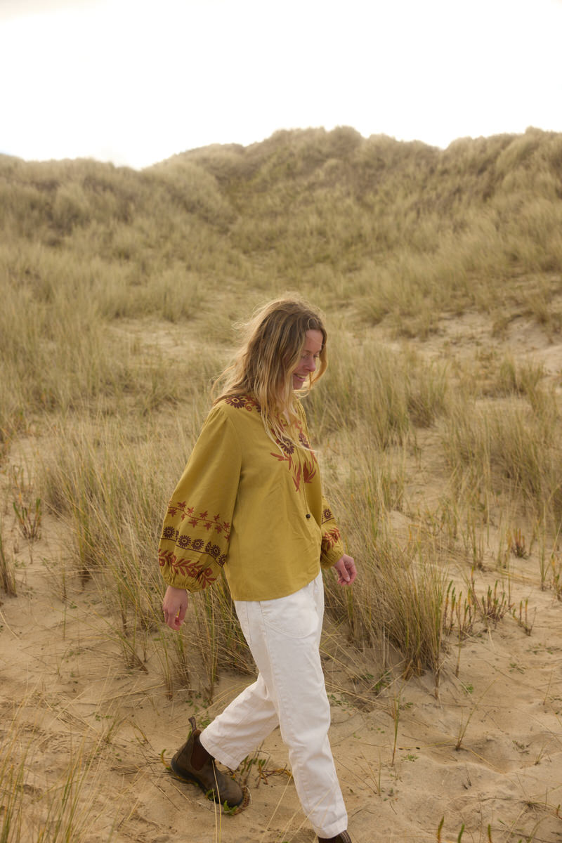 Aria Blouse - Pistachio