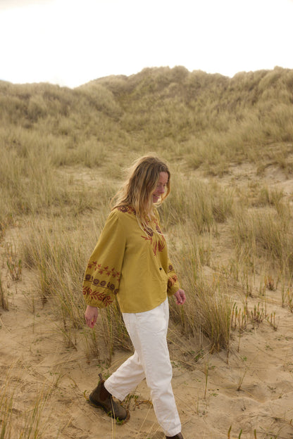 Aria Blouse - Pistachio
