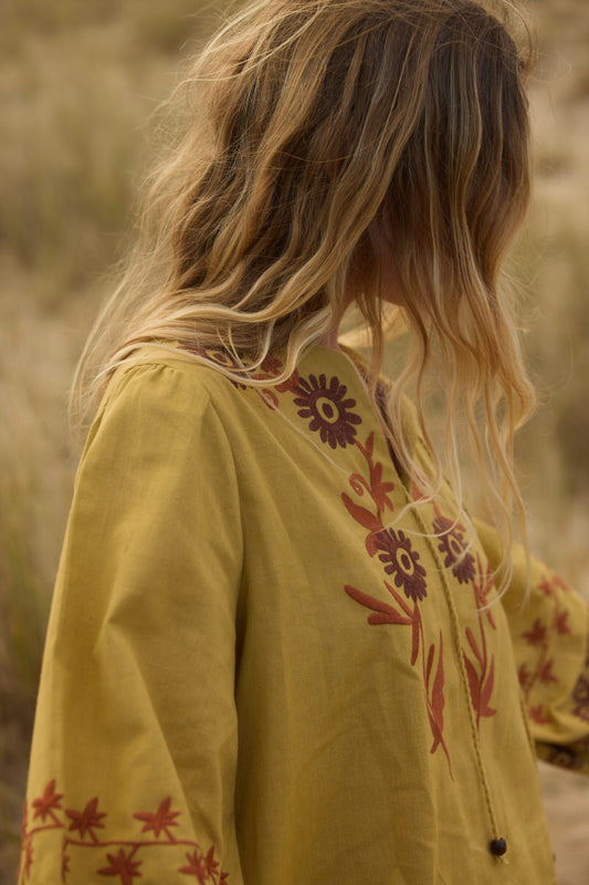 Aria Blouse - Pistachio