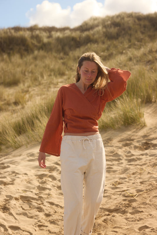 Wrap Top - Baked Clay