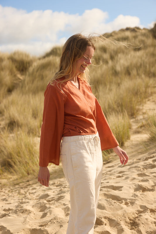 Wrap Top - Baked Clay