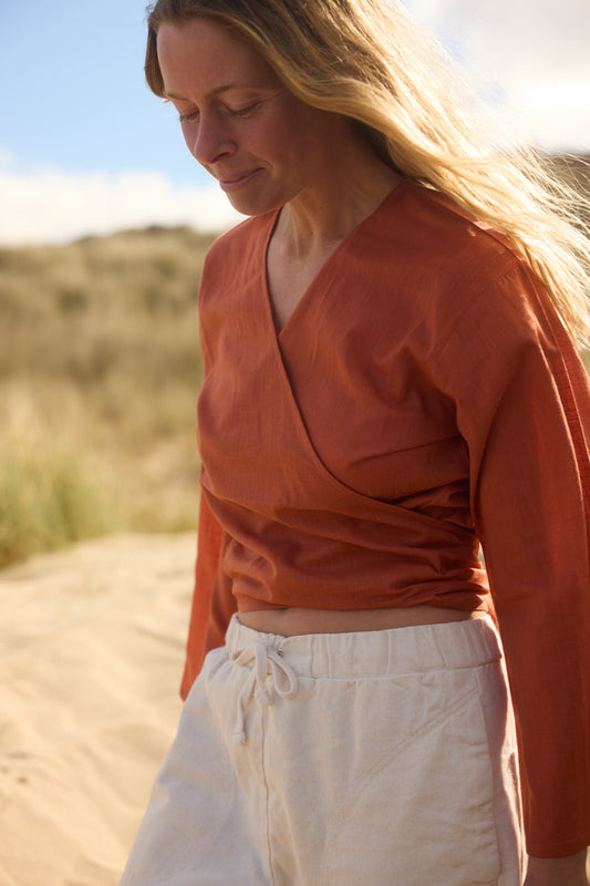 Wrap Top - Baked Clay