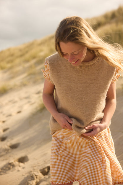 Poet Mini Dress - Marigold Gingham