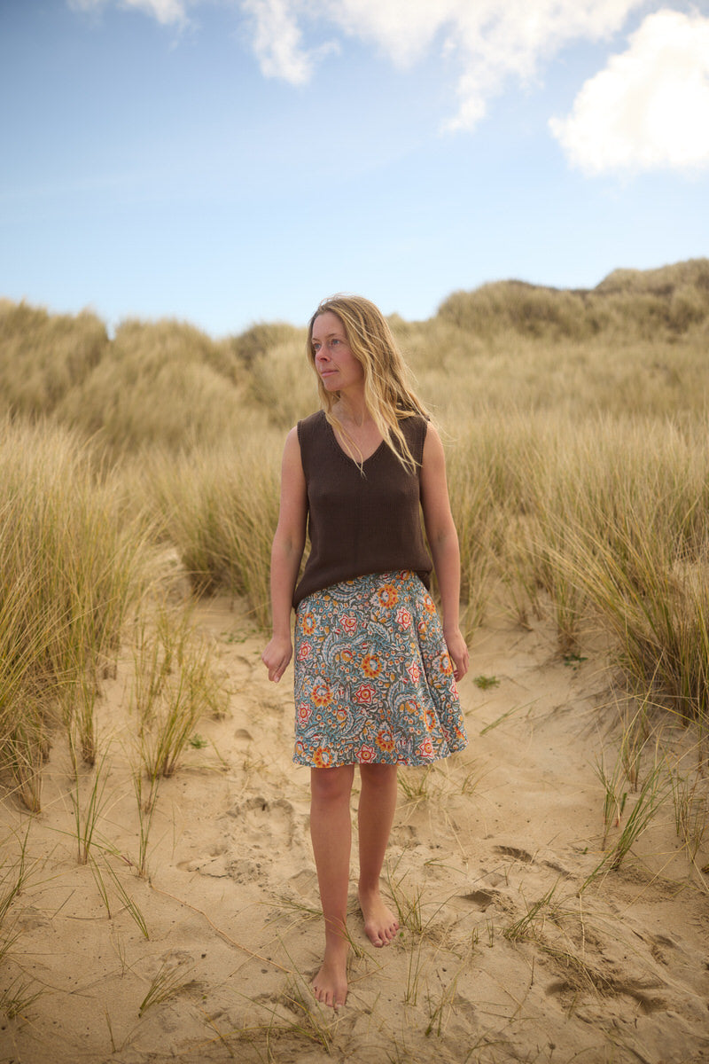 Mini Wrap Skirt - Spring Bloom