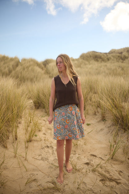 Mini Wrap Skirt - Spring Bloom