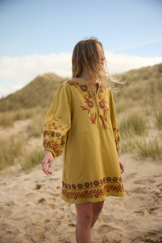 Aria Mini Dress - Pistachio