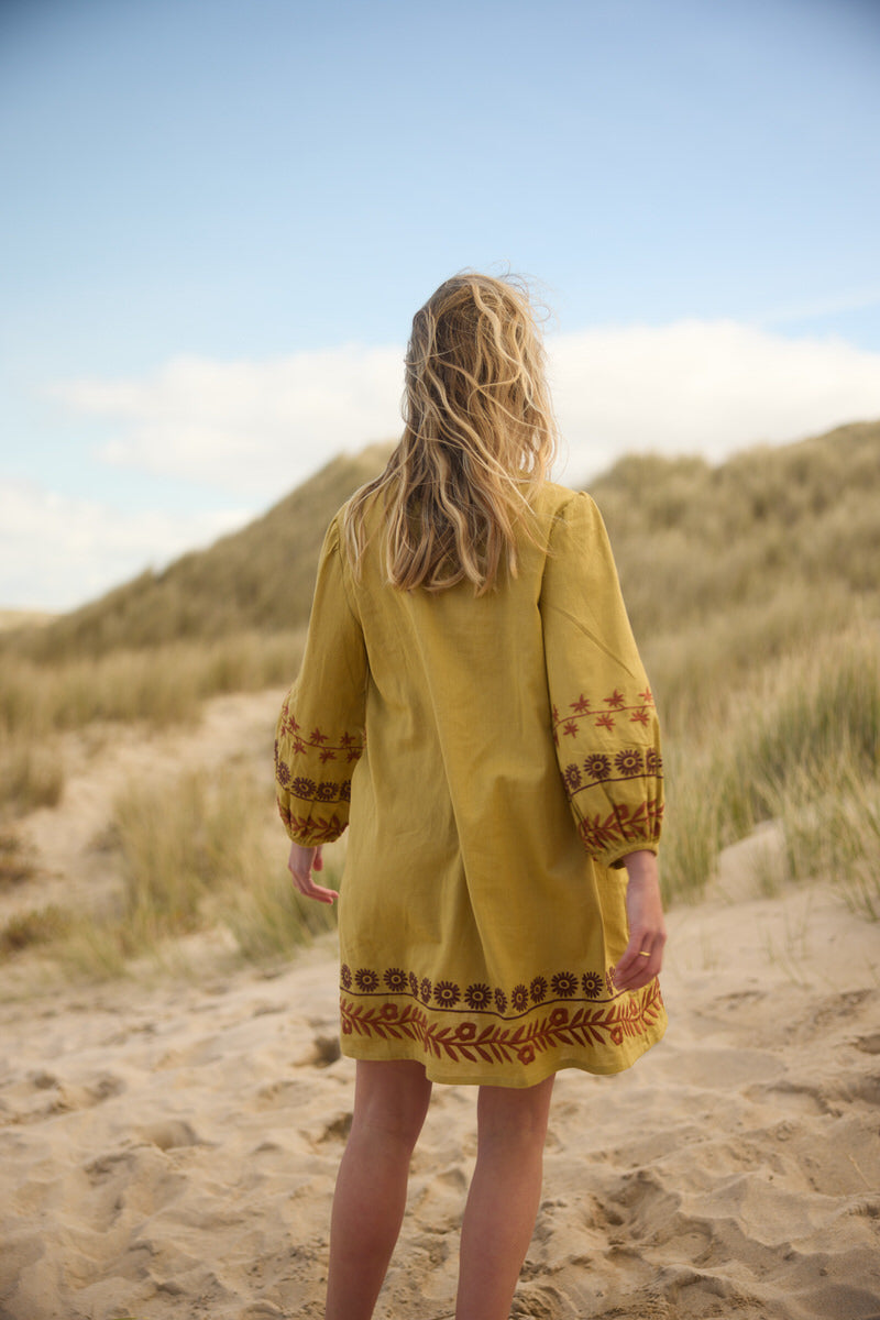 Aria Mini Dress - Pistachio