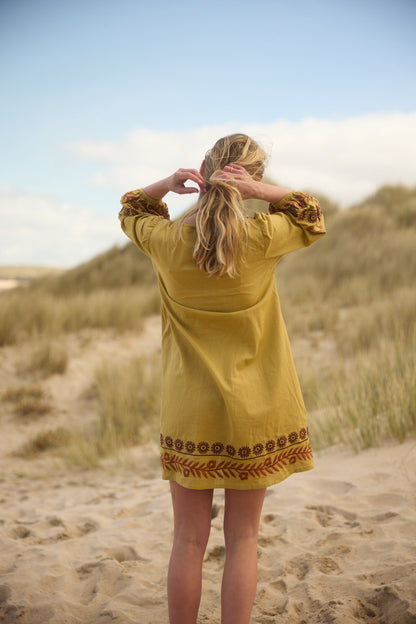 Aria Mini Dress - Pistachio