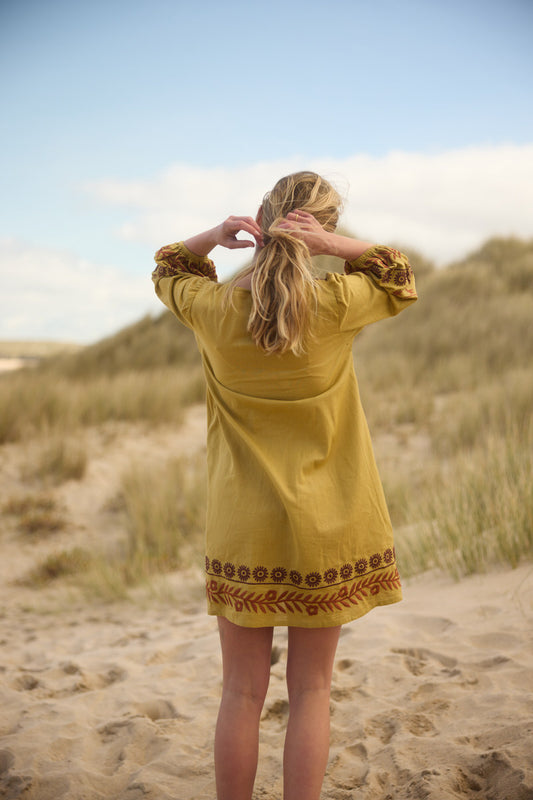 Aria Mini Dress - Pistachio