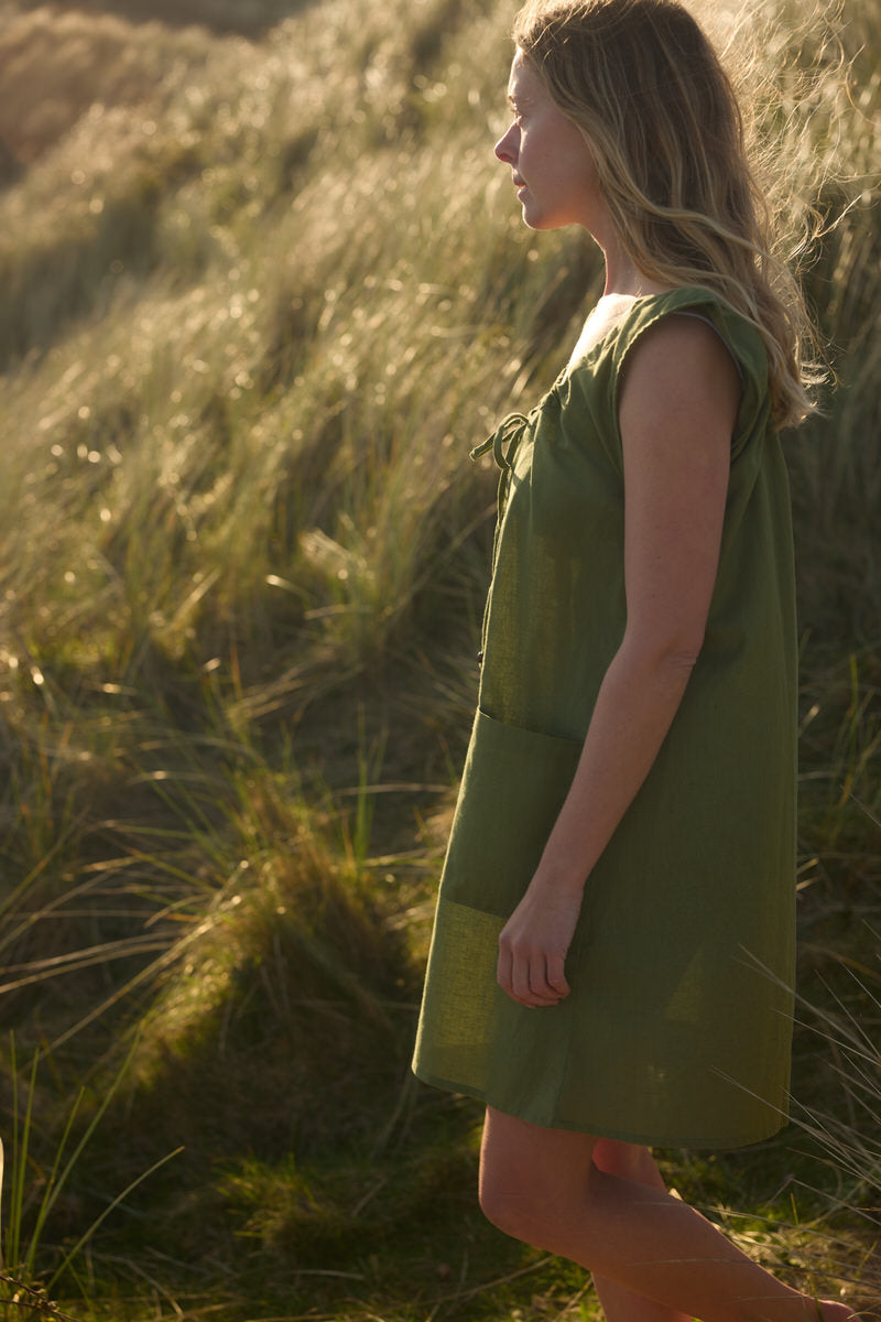 Elowen Mini Dress - Wild Sage