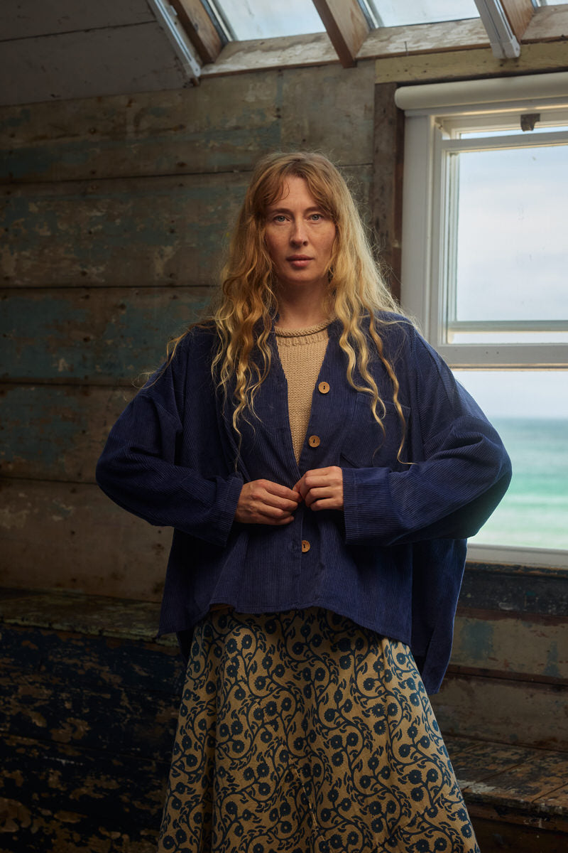 Carpenter Shirt - Navy Cord