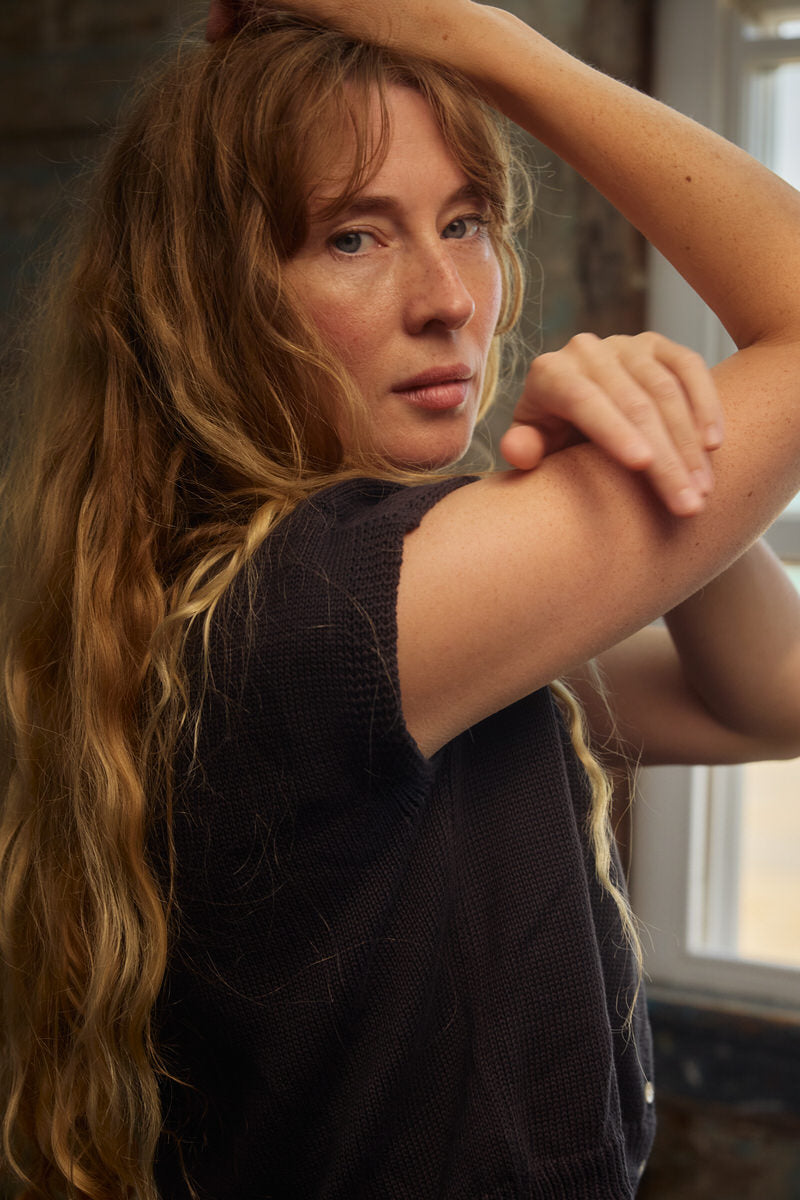 Tabby Tank - Charcoal