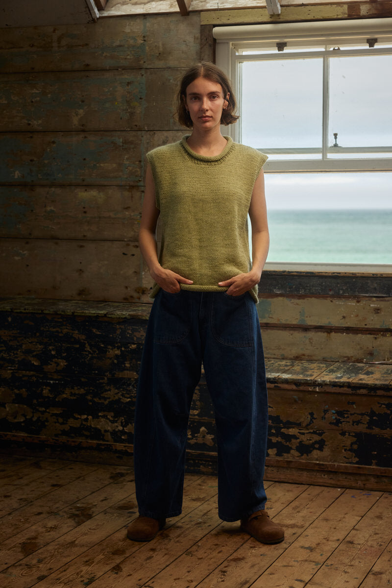Fisherwoman's Vest - Alpaca Fennel